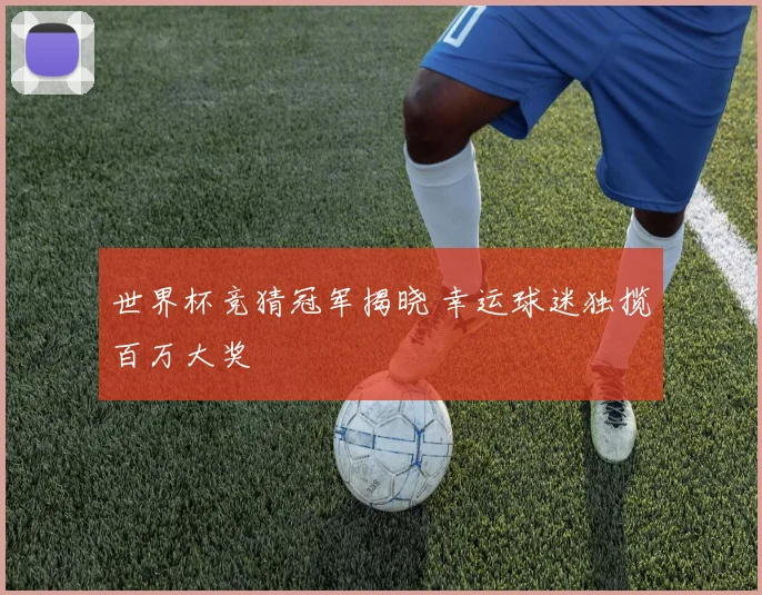 世界杯竞猜冠军揭晓 幸运球迷独揽百万大奖